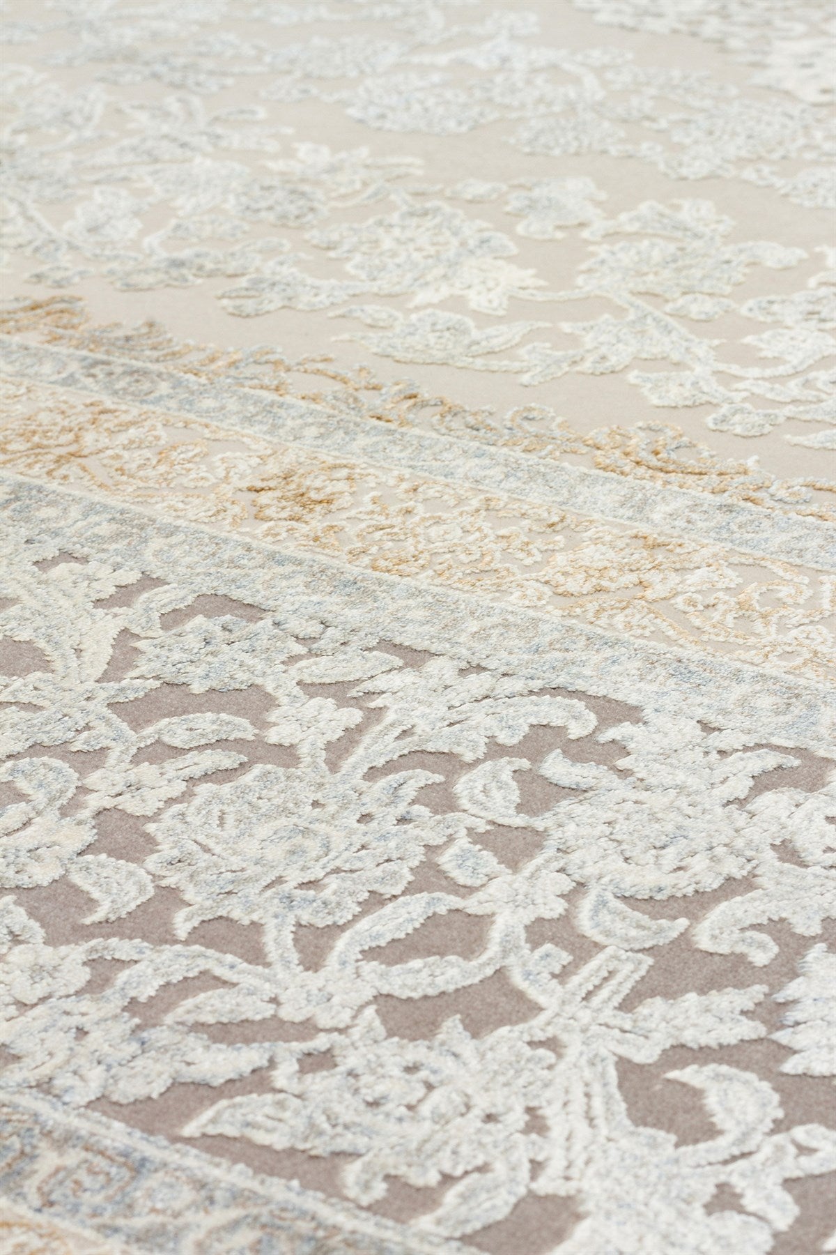 MAHAL MHL 08 Krem Gri halı - 200x300, 240x320, 80x150, 80x300 ölçü seçenekleri
