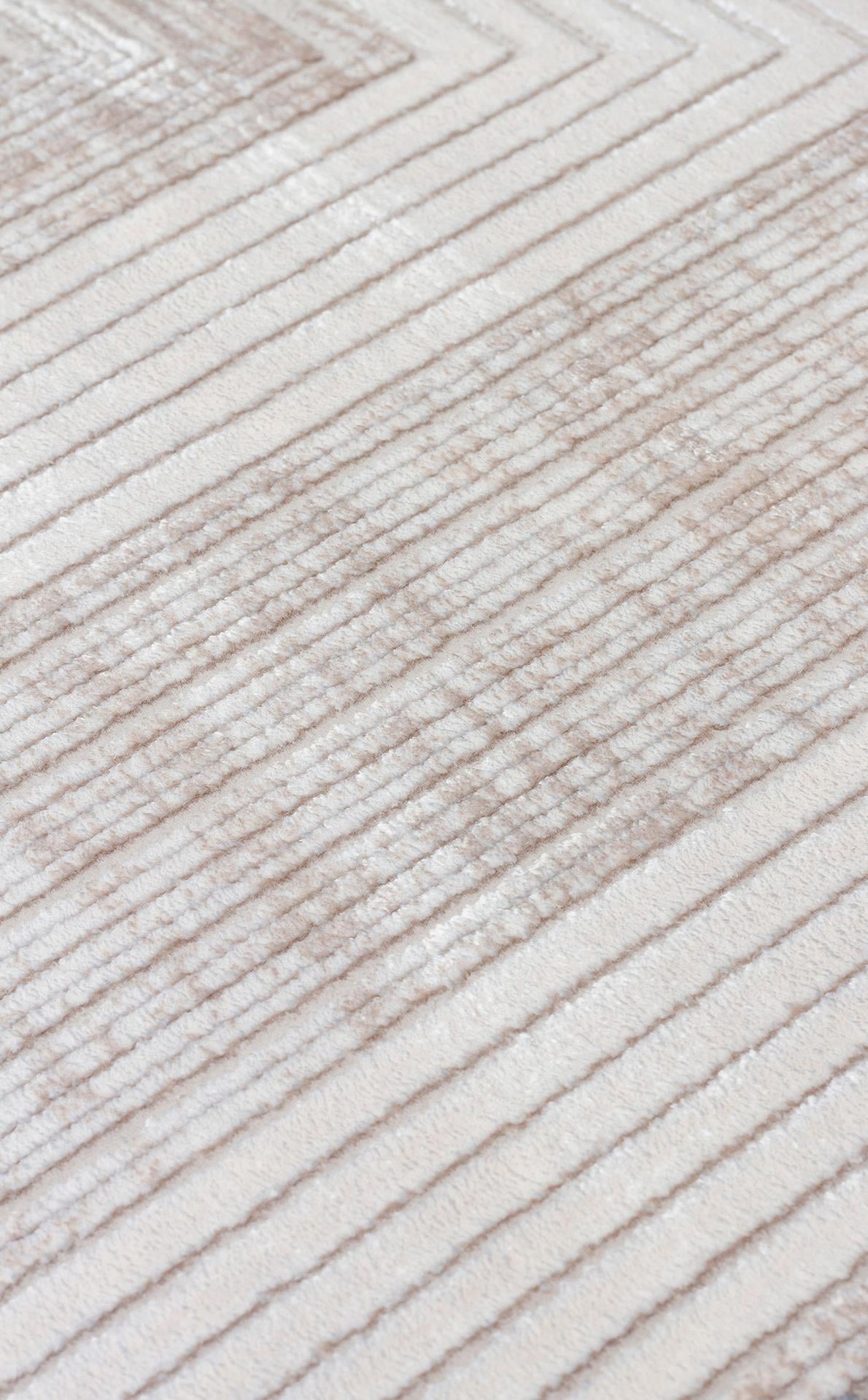 MAHAL MHL 13 Krem Mavi halı - 7,5 mm hav yüksekliği