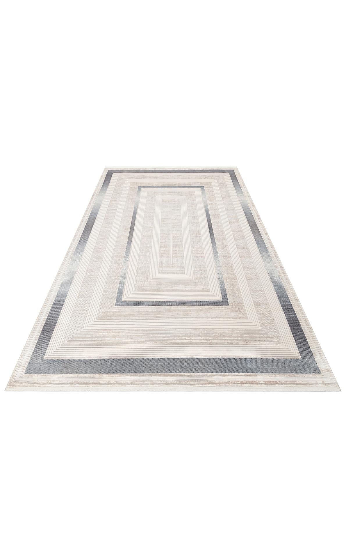 MAHAL MHL 13 Krem Mavi halı - 80x150, 133x190, 160x235, 200x300 ölçü seçenekleri (görünüm 8)
