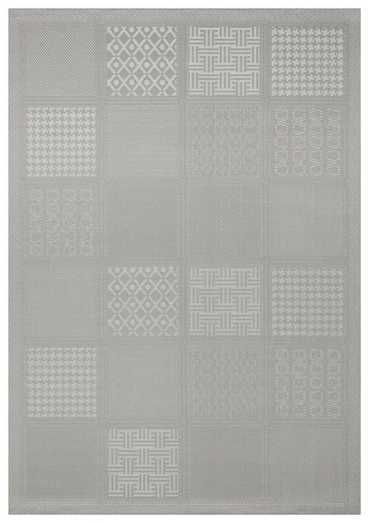 Eko Halı MONO LUX MNO LUX 02 Antrasit Kaymaz Tabanlı Modern Desenlere Sahip İnce Halı