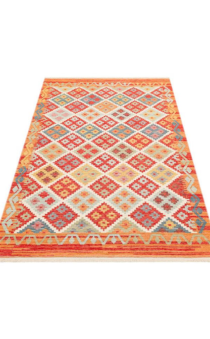 NOMAD NMD 05 Terracotta halı - Polyester Şönil ve Geri Dönüşümlü Pamuk malzemeden üretilmiş (görünüm 6)