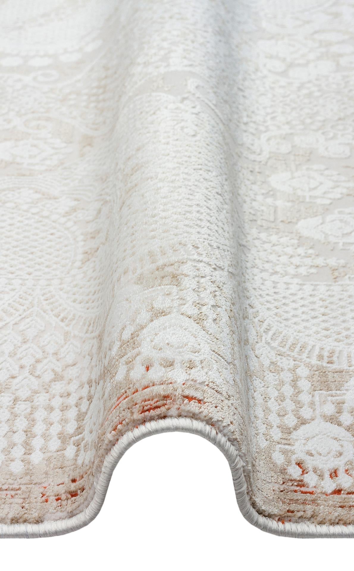 PADONA PDN 05 Krem Vizon halı - Mikropolyester ve Akrilik malzemeden üretilmiş