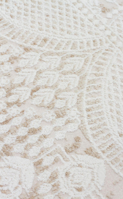 PADONA PDN 05 Krem Vizon halı - 80x150, 80x300, 300x400, 160x230 ölçü seçenekleri