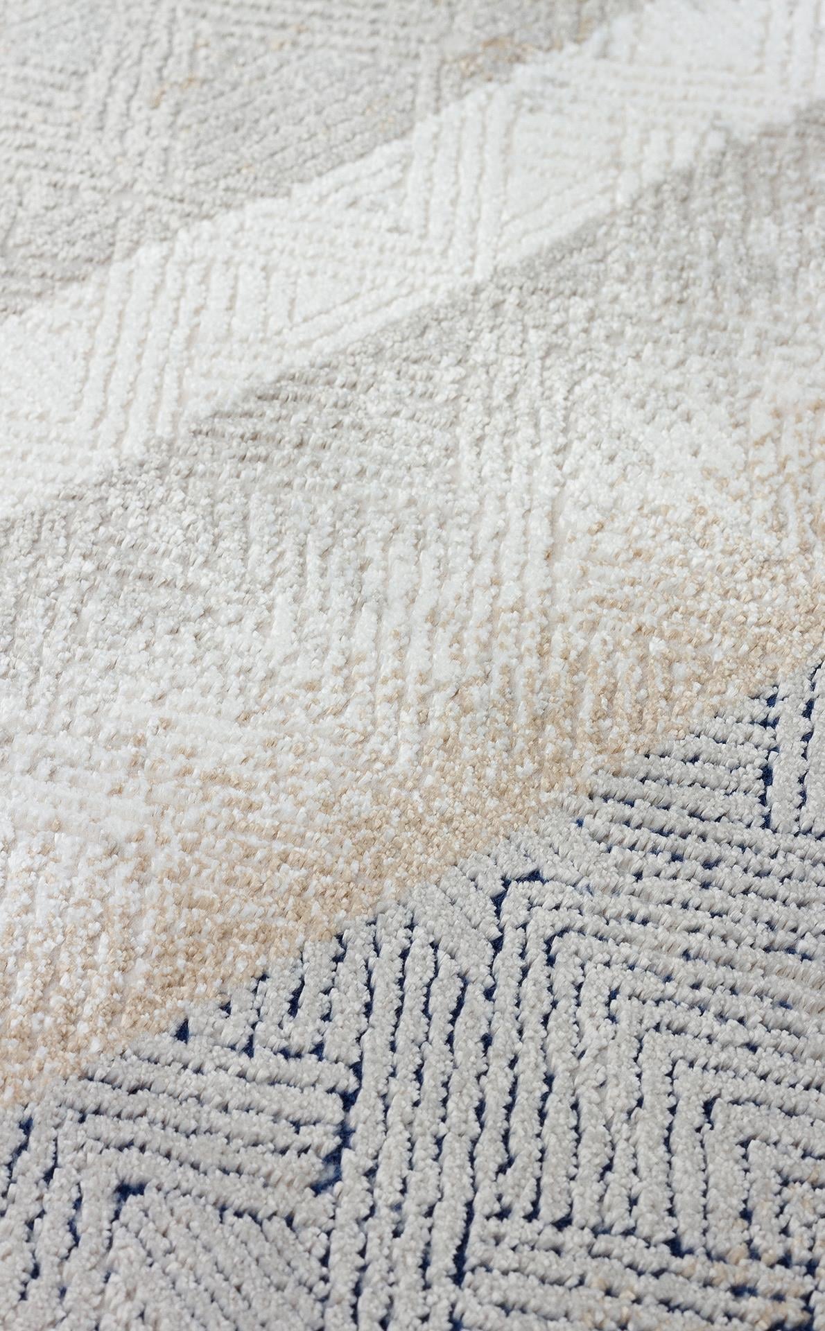 PADONA PDN 08 Krem Gri halı - 80x150, 240x340, 160x230, 200x290 ölçü seçenekleri