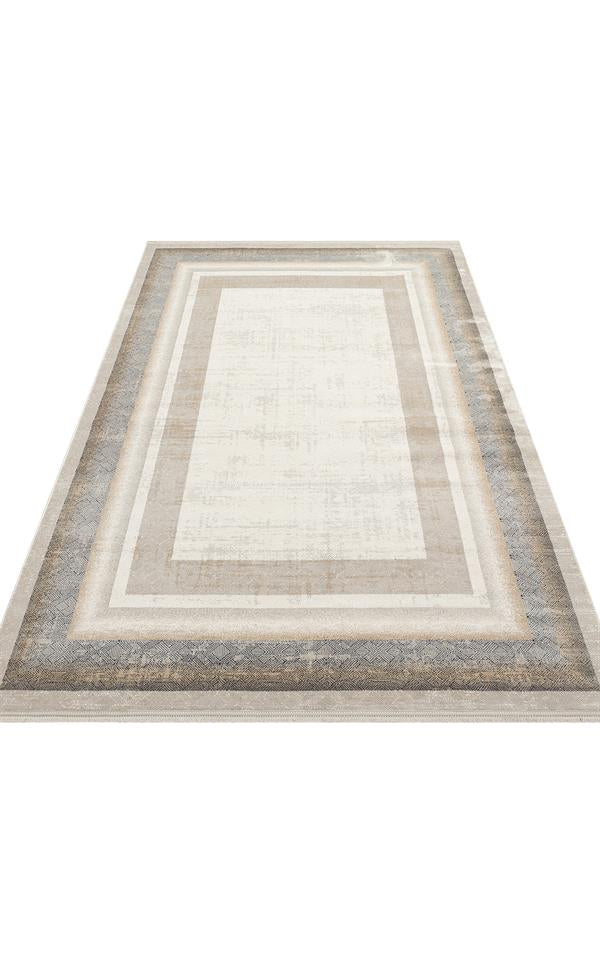 PADONA PDN 08 Krem Gri halı - 80x150, 240x340, 160x230, 200x290 ölçü seçenekleri (görünüm 8)