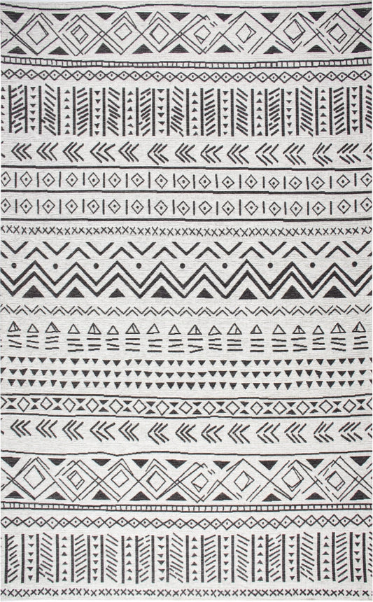 Eko Halı PALMA PM 02 Gri Koyu Hav Toz Vermez Modern Dokuma Kilim