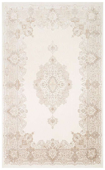 Eko Halı PALMIRA PLM 01 Krem Bej Yüksek Kaliteli Sık Dokuma Modern Salon Halısı