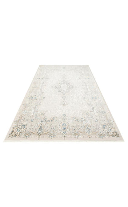 PALMIRA PLM 01 Krem Mavi halı - 160x230, 240x340, 200x290, 300x400 ölçü seçenekleri (görünüm 8)