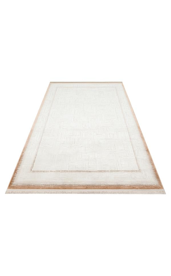 PARMA PAR 01 Terracotta halı - Saçak kenar bitimli (görünüm 7)