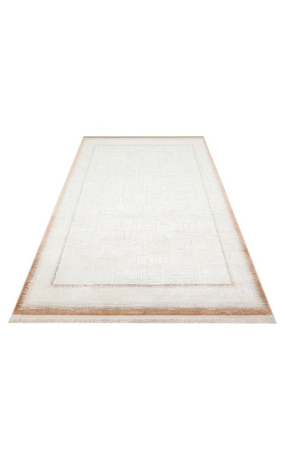 PARMA PAR 01 Terracotta halı - Saçak kenar bitimli (görünüm 7)