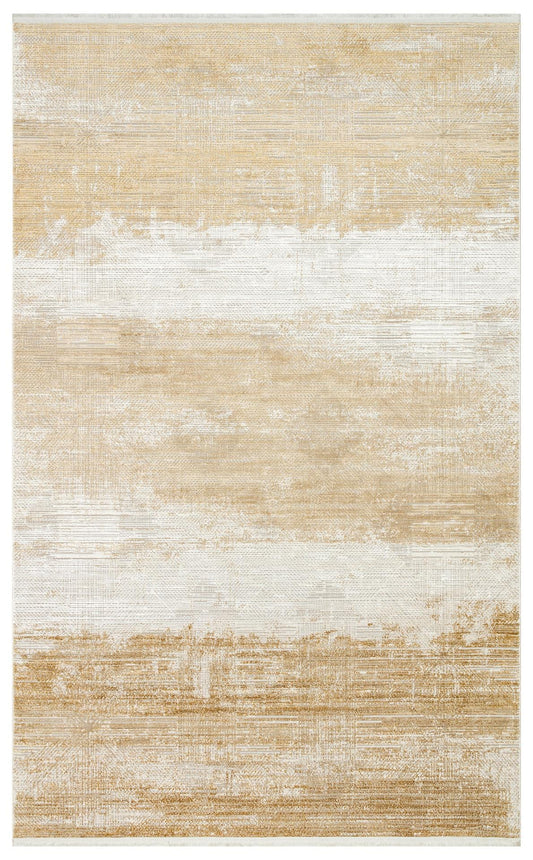 Eko Halı ROMA RM 02 Krem Terracotta Viskon ve Polyester ile Üretilen Şık Salon Halısı