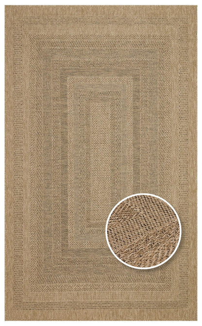 Eko Halı SALDA SLD 02 Naturel Güneş Işığı ve Suya Dayanıklı Jüt Görünümlü Sisal Halı