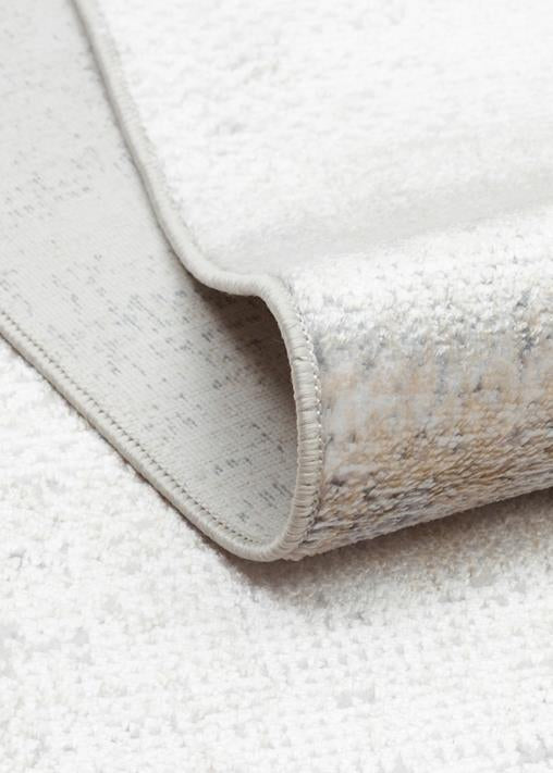 SATEEN ST 21 Bej halı - Saçak kenar bitimli