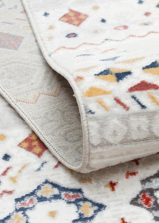 SATEEN ST 22 Çok Renkli halı - Saçak kenar bitimli