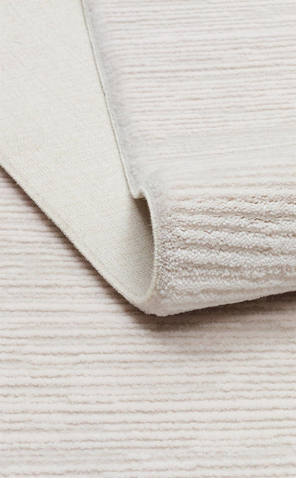 SHADE SHD PLAIN Krem halı - Saçak kenar bitimli