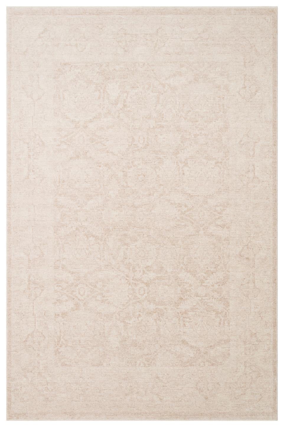 Eko Halı SHIRAZ SHR 01 Krem Vintage Eskitme Desenli Modern Yumuşak Dokulu Makine Halısı