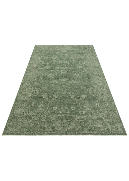 SHIRAZ SHR 02 Yeşil halı - Polyester malzemeden üretilmiş (görünüm 6)