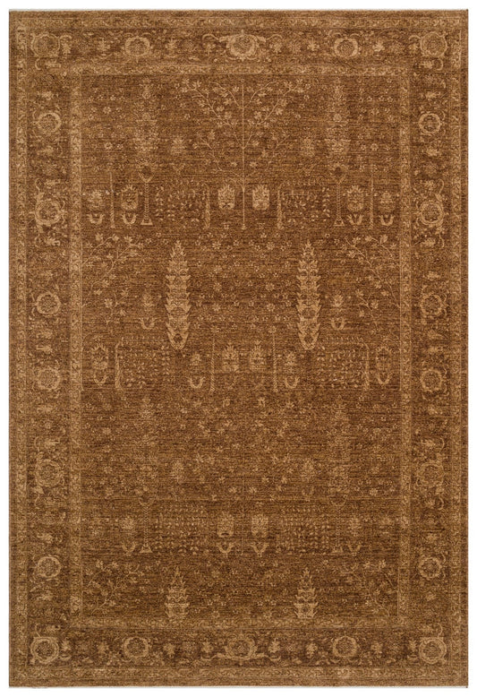 Eko Halı SHIRAZ SHR 03 Bej Vintage Eskitme Desenli Modern Yumuşak Dokulu Makine Halısı