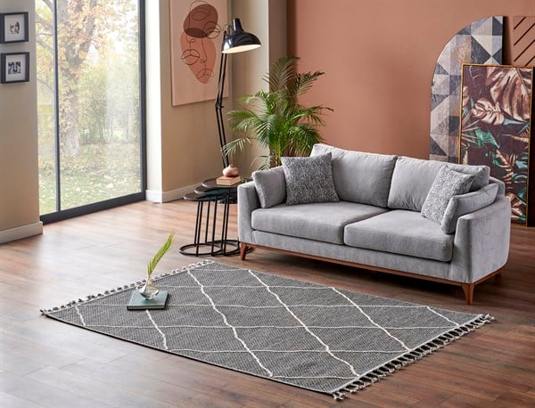 SOHO SH 02 Gri halı - Saçak kenar bitimli (görünüm 7)