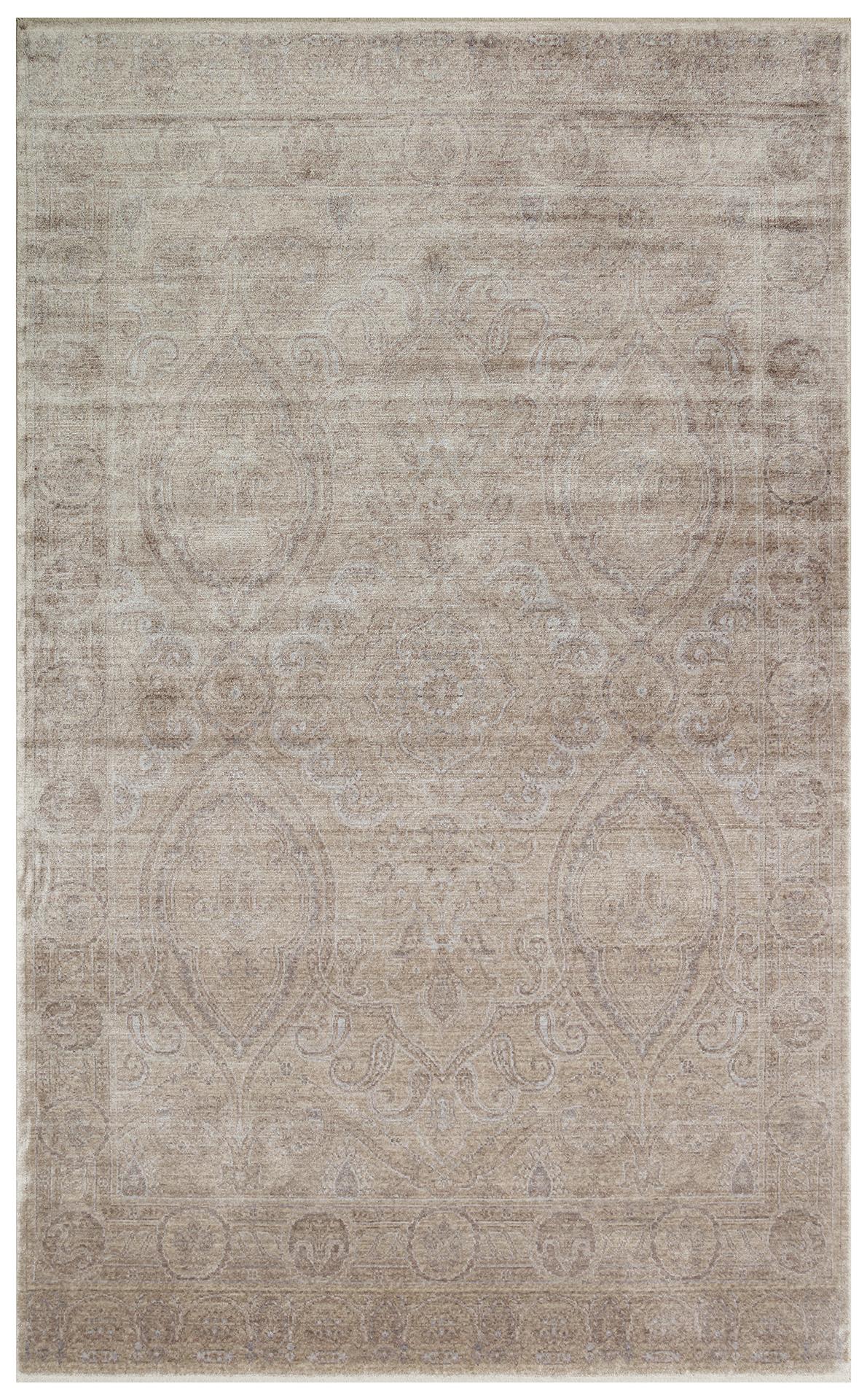 Eko Halı TAFTAN TF 03 Bej Pakistan Overdyed Tarzı Özel Hav Vermeyen ve El Emeği ile Özel Tezgahlarda Üretilen Uşak Halısı