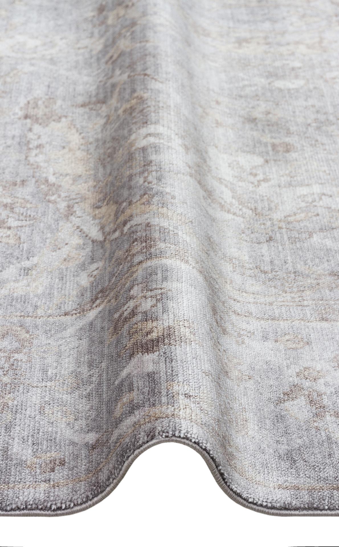 TAFTAN TF 07 Gri Antrasit halı - Lyocell ( TENCEL™ ) malzemeden üretilmiş
