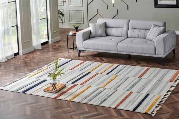 TERAZZO TRZ 01 Çok Renkli halı - Saçak kenar bitimli (görünüm 7)
