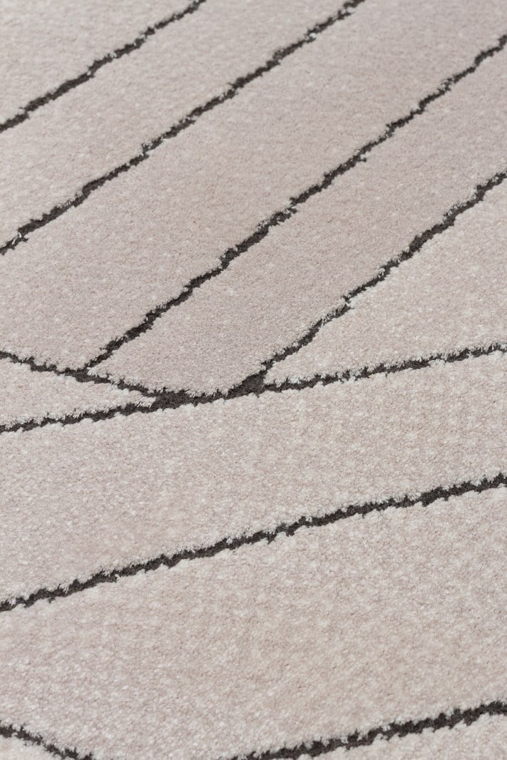 UTOPIA UTP 07 Krem Gri halı - Viskon ve Polyester malzemeden üretilmiş