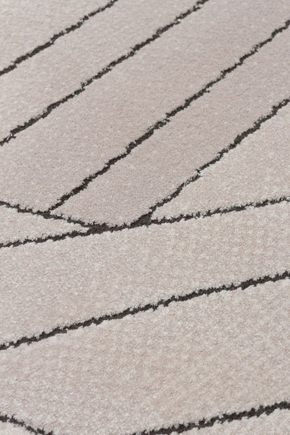 UTOPIA UTP 07 Krem Gri halı - Viskon ve Polyester malzemeden üretilmiş