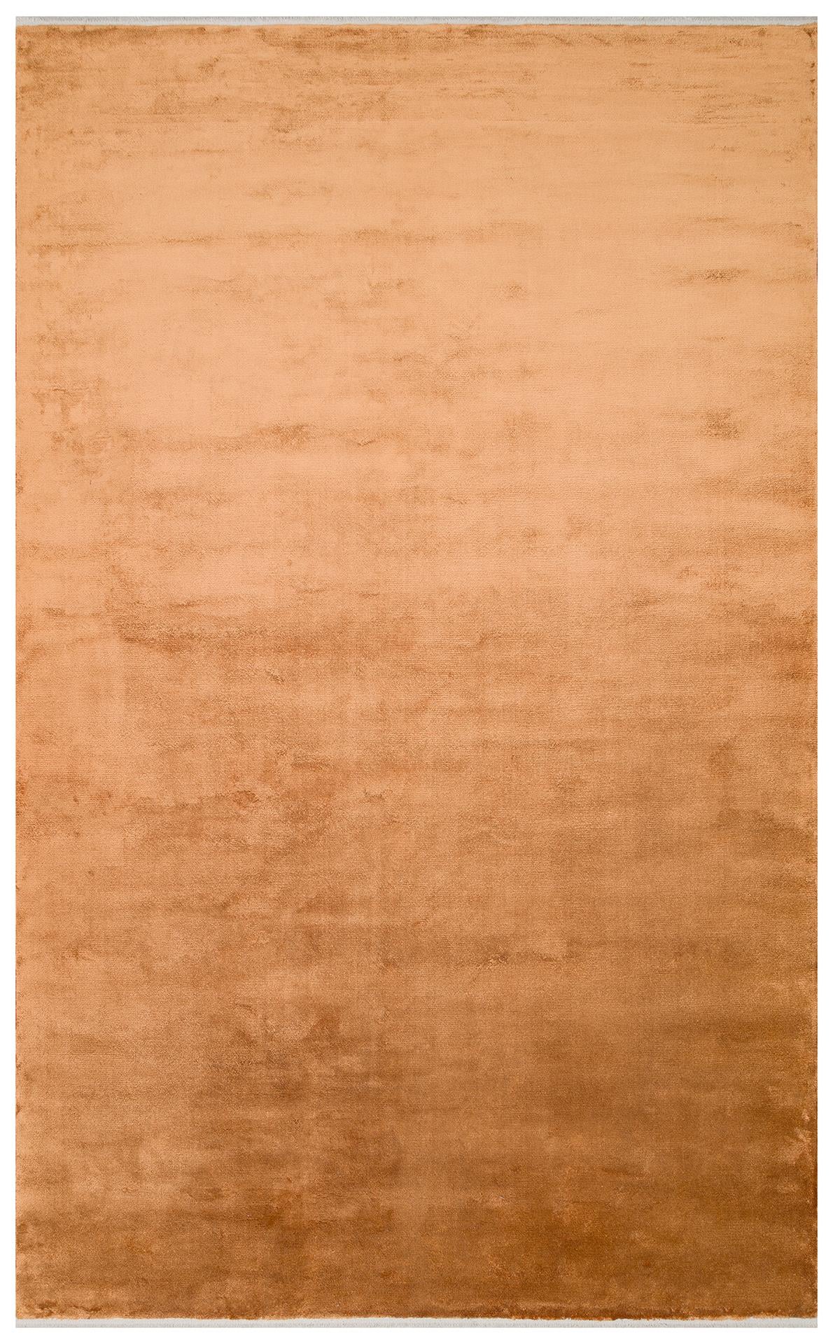 Eko Halı VELVET VT PLAIN Terracotta Düz Renk El Emeği ile Özel Tezgahlarda Üretilen Viskon Uşak Halısı