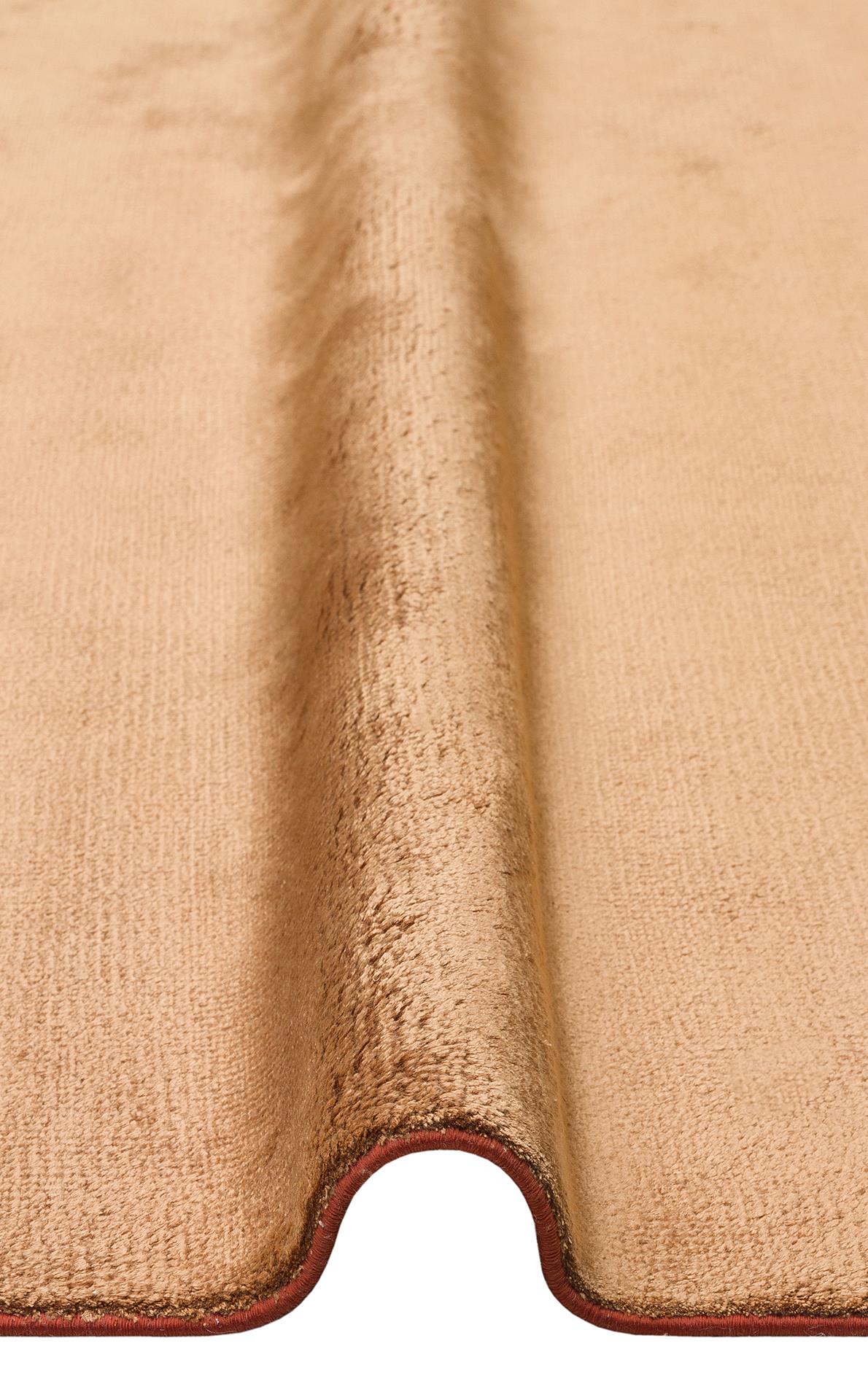 VELVET VT PLAIN Terracotta halı - Natürel Viskon malzemeden üretilmiş