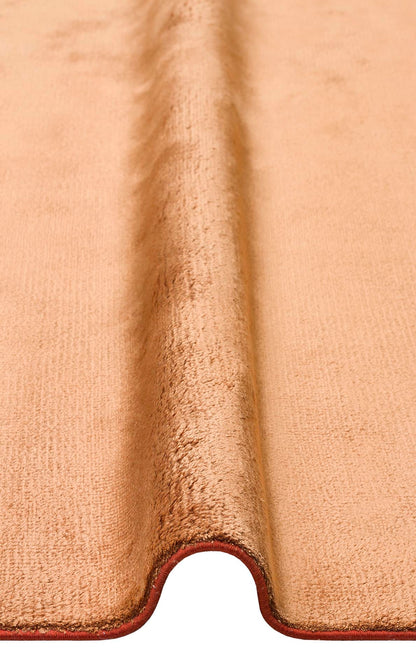 VELVET VT PLAIN Terracotta halı - Natürel Viskon malzemeden üretilmiş