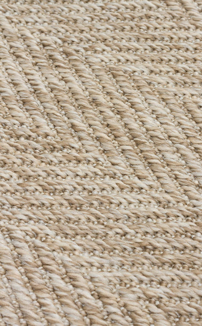 VENTURA SISAL VNT 2704 Açık Bej Koyu Karışık halı - havsız düz dokuma