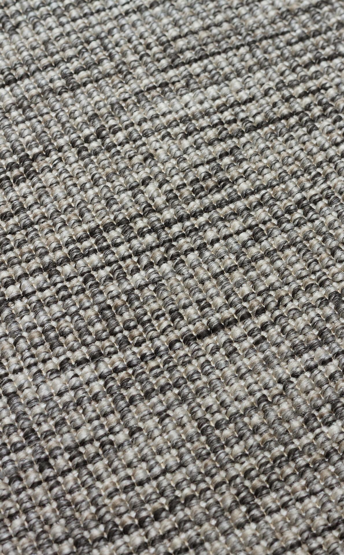 VENTURA SISAL VNT 2705 Gri Siyah halı - havsız düz dokuma
