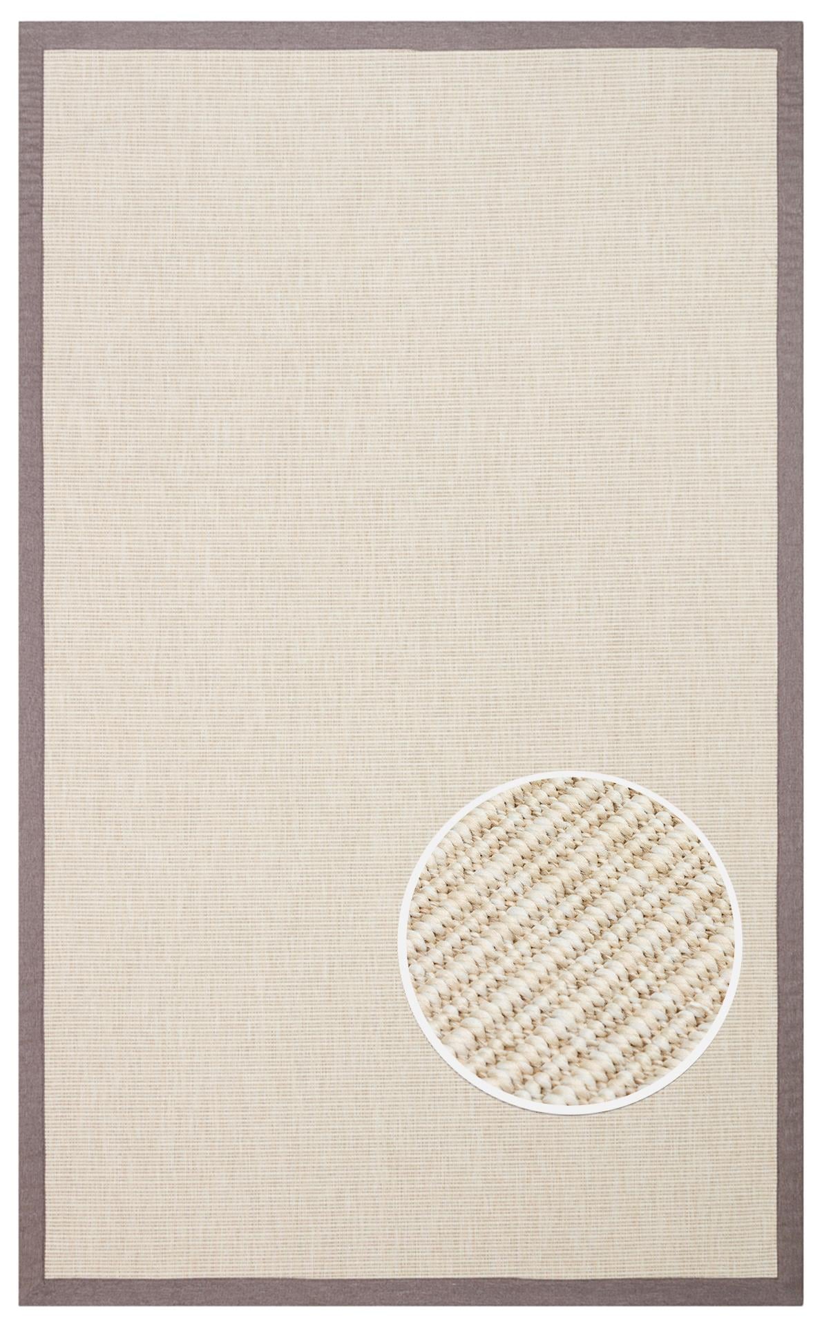 Eko Halı VENTURA SISAL VNT 2706 Krem Mouse İç ve Dış Mekan Kullanımına Uygun Hav Vermeyen Kolay Temizlenebilir Sisal Görünümlü Halı