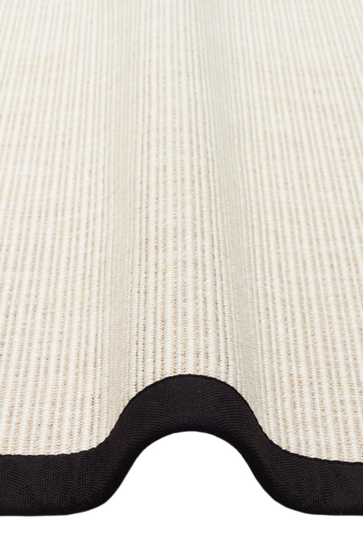 VENTURA SISAL VNT 2706 Krem Siyah halı - 100x200, 100x300, 120x180, 160x230 ölçü seçenekleri