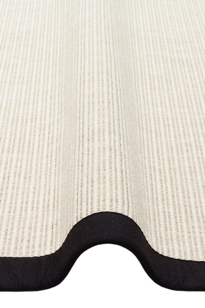 VENTURA SISAL VNT 2706 Krem Siyah halı - 100x200, 100x300, 120x180, 160x230 ölçü seçenekleri
