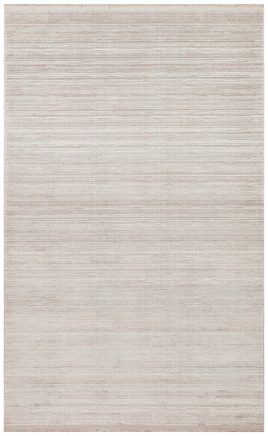 Eko Halı VERONA DYED VRD PLAIN Vizon Overdyed Yumuşak İpeksi Tuşeli Yüksek Alçak Oymalı Modern İnce Makine Halısı