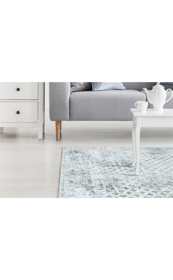 VERONA VR 10 Krem Gri halı - Viskon ve Polyester malzemeden üretilmiş
