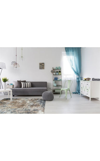 VERONA VR 14 Mavi Vizon halı - Viskon ve Polyester malzemeden üretilmiş