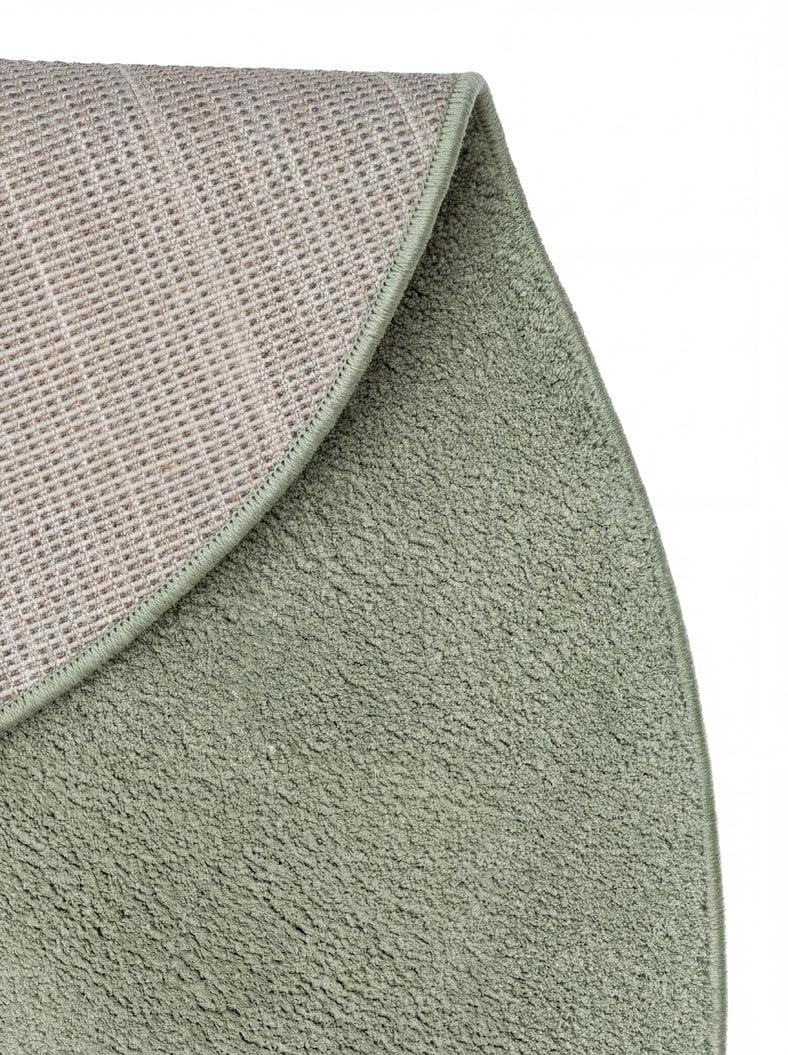 ZEN AMORF 02 Yeşil halı - Micro Polyester malzemeden üretilmiş