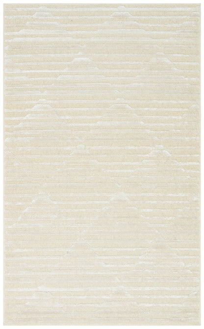 Eko Halı ZENITH ZNT 02 Krem Yüksek Alçak Dokulu Naturel Yün ve Viskon Modern Dokuma Halı