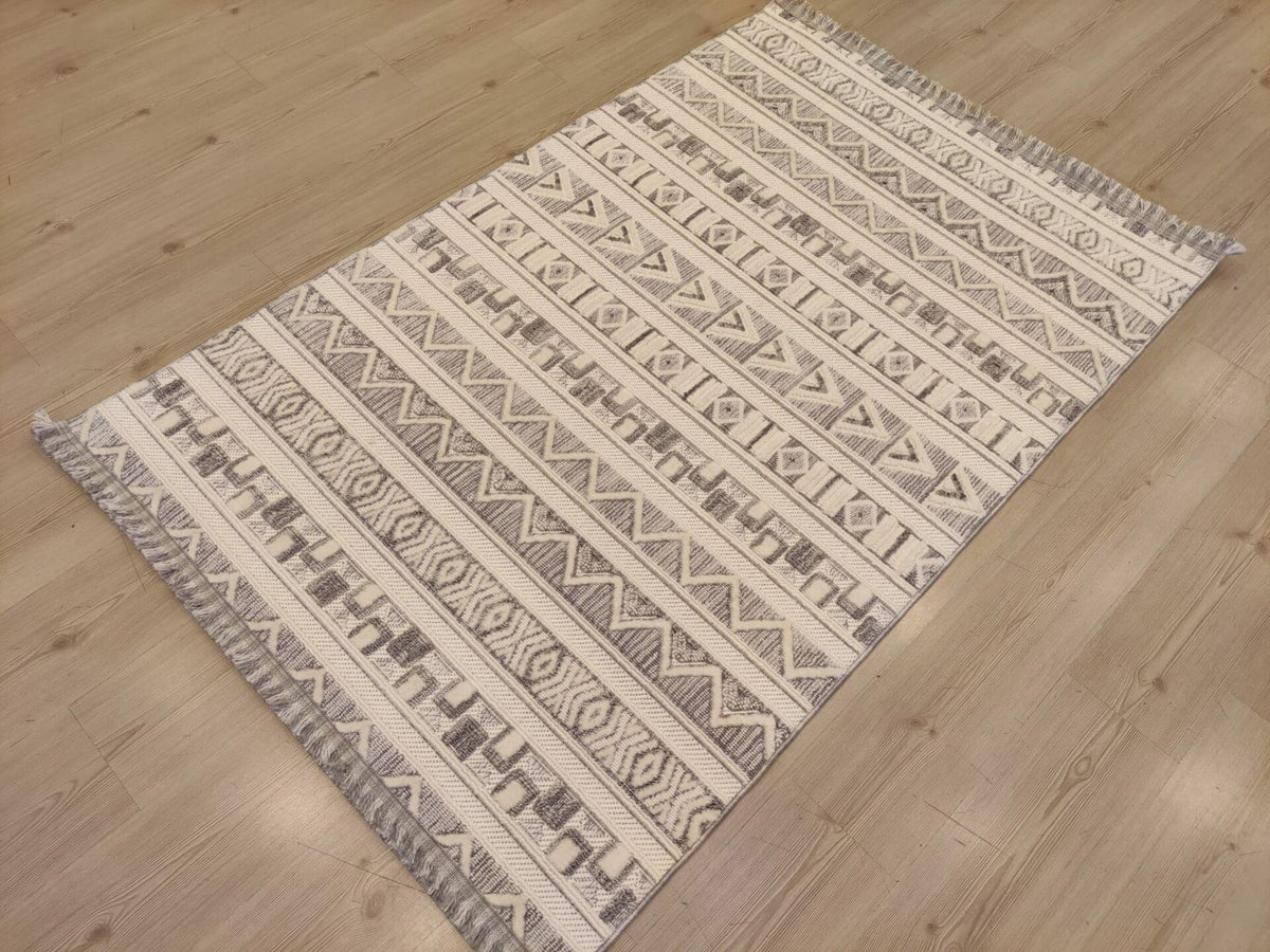 Jusco Halı Palmiye 093C İskandinav Tarzı Halı (İstediğiniz Ölçüde Yapılır)