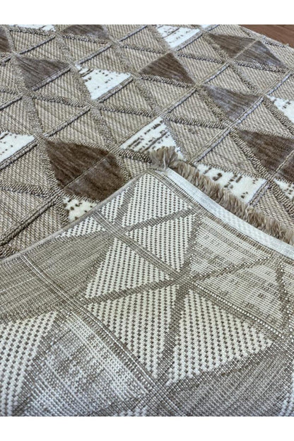 Jusco Halı Palmiye 095A İskandinav Tarzı Halı (İstediğiniz Ölçüde Yapılır)