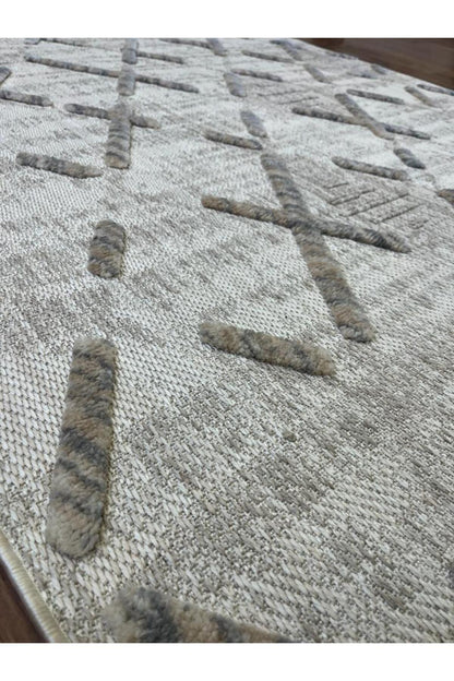 Jusco Halı Palmiye 92A İskandinav Tarzı Halı (İstediğiniz Ölçüde Yapılır)