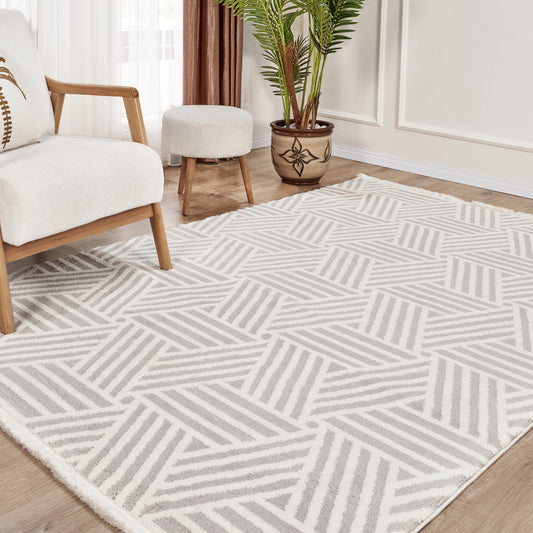 Kaşmir Halı 7/24 Plushy Tova Gri