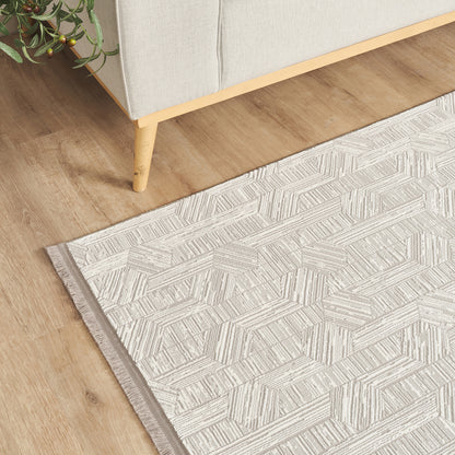 Kaşmir Halı 7/24 Sahara Softline Aura Gri – görsel 3