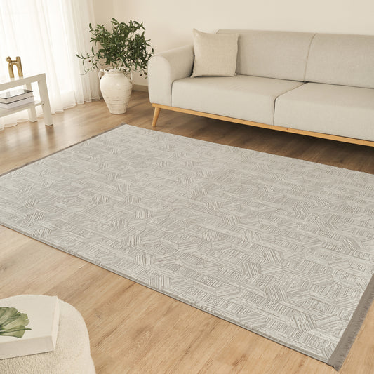 Kaşmir Halı 7/24 Sahara Softline Aura Gri