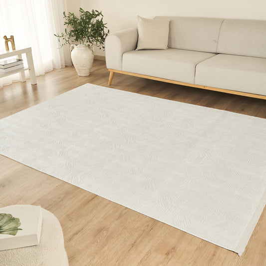 Kaşmir Halı 7/24 Sahara Softline Aura Beyaz