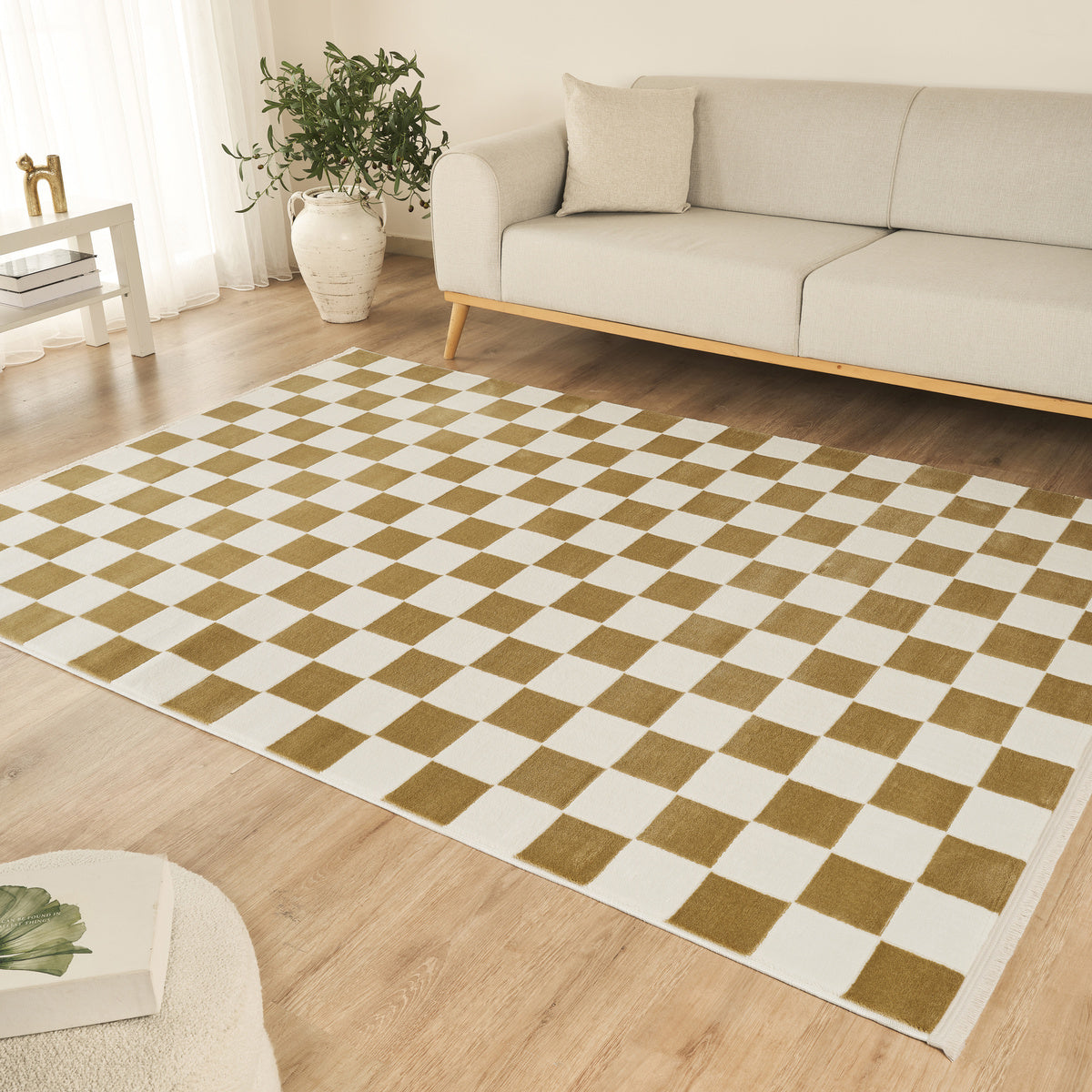 Kaşmir Halı 7/24 Sahara Softline Elen Altın