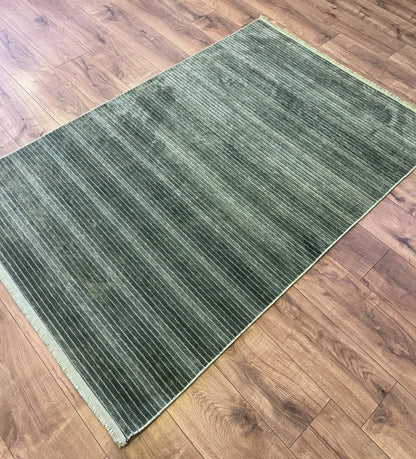 Luxess Halı Cool Kilim 402 Yeşil Yıkanabilir Halı